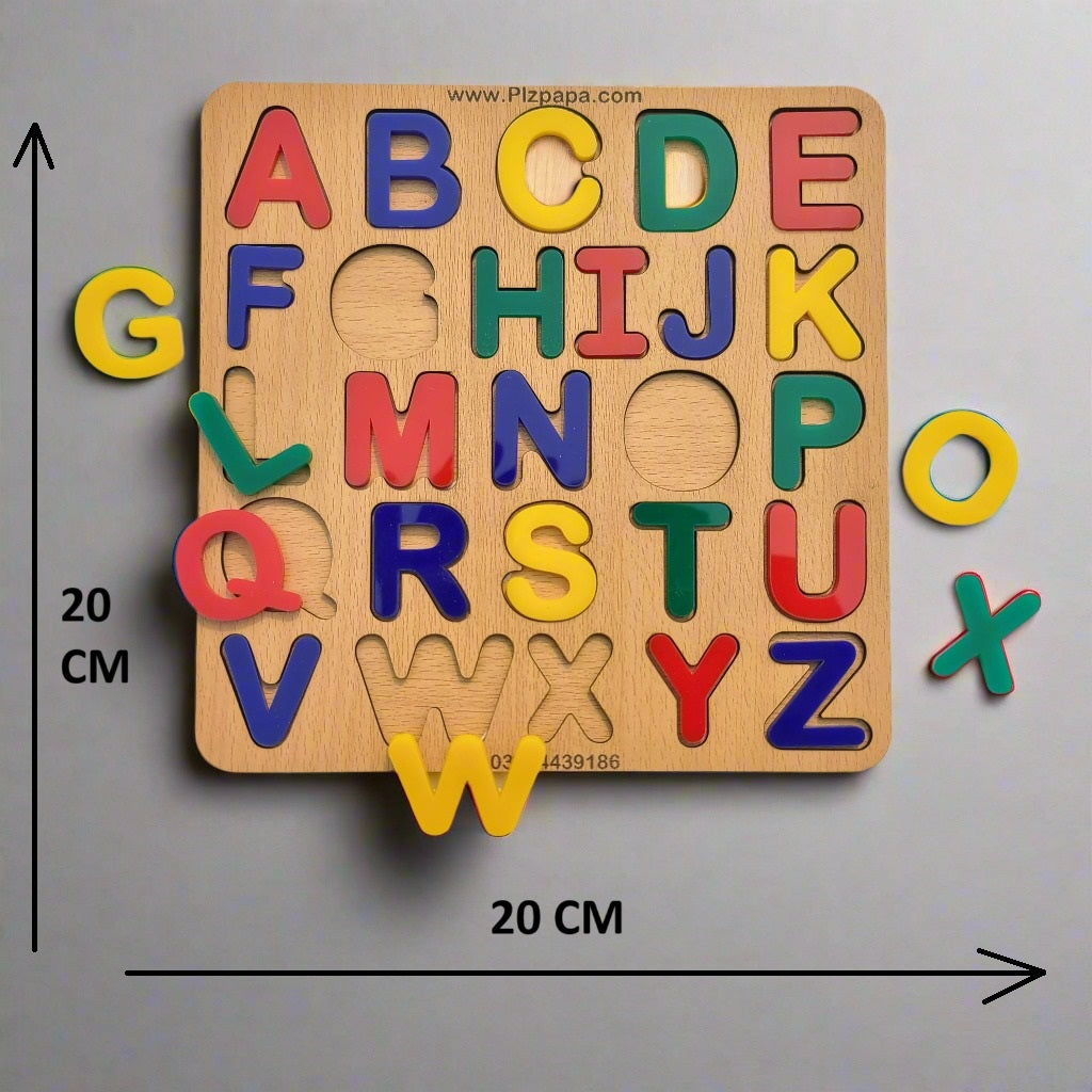 Montessori Capital Alphabet Puzzle Board wd 923 PlzPaPa