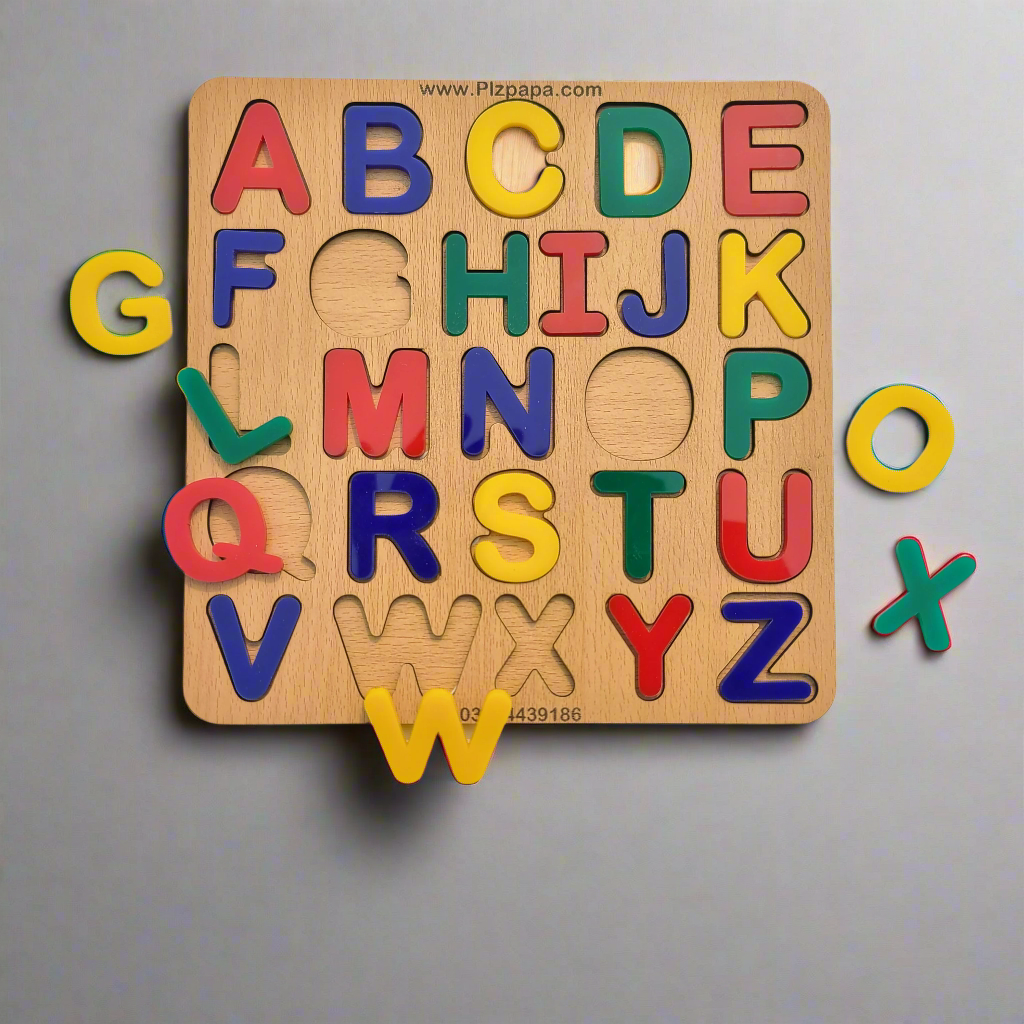 Montessori Capital Alphabet Wooden Puzzle large Board [wd-923]