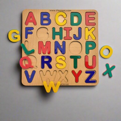 Montessori Capital Alphabet Wooden Puzzle large Board [wd-923]