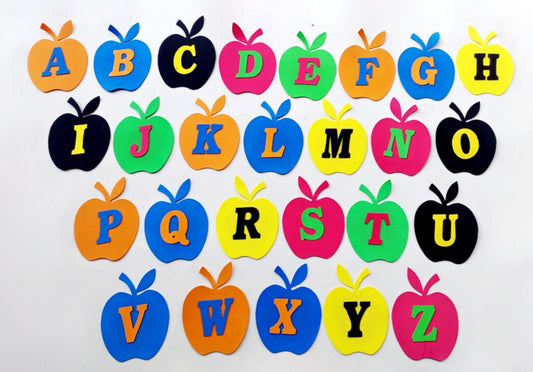 Montessori Classroom Apple Capital Alphabet  Wall Foam Sheet [FT-993]