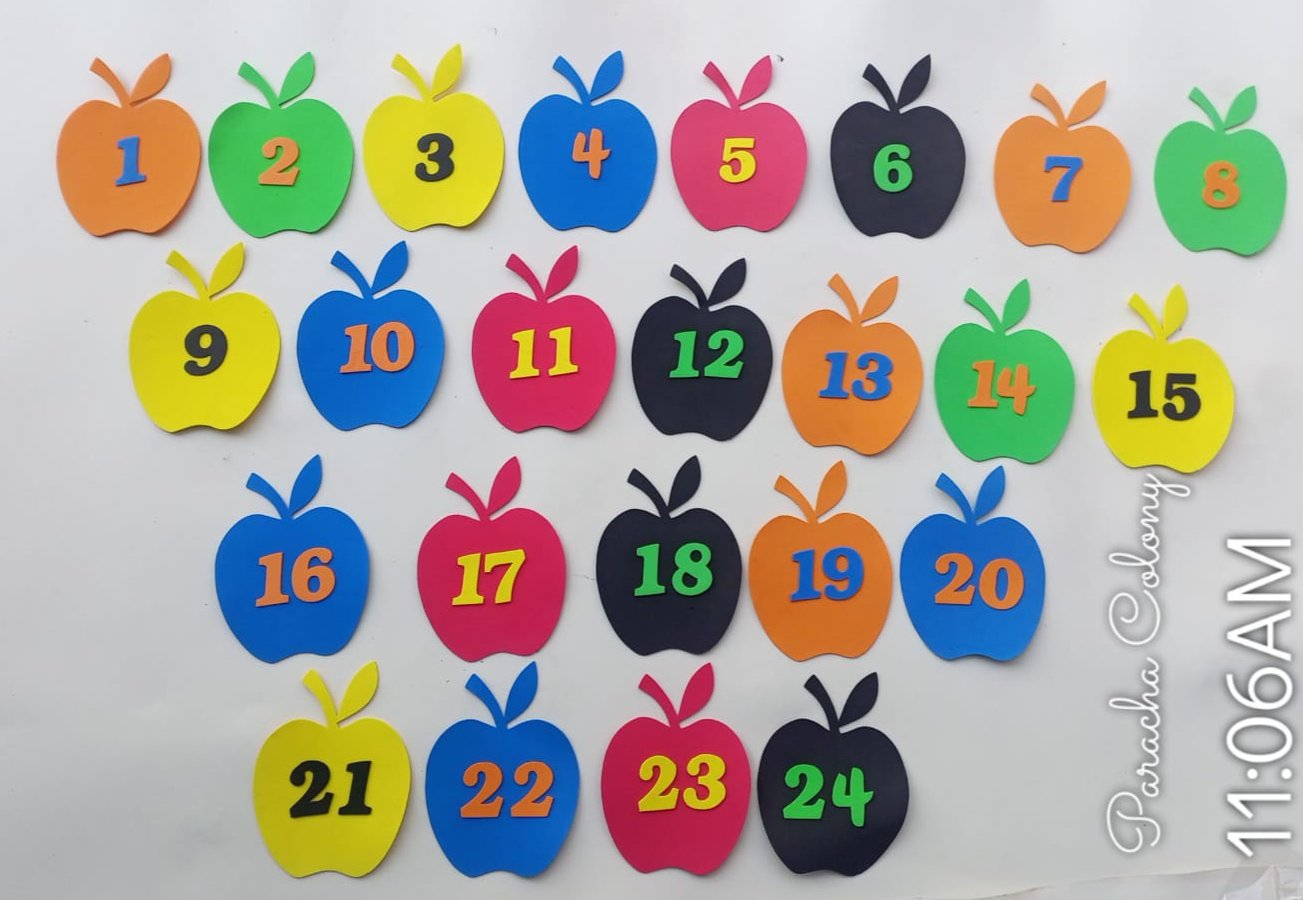 Montessori Classroom Apple Math Counting Wall Foam Sheet [FT-997]