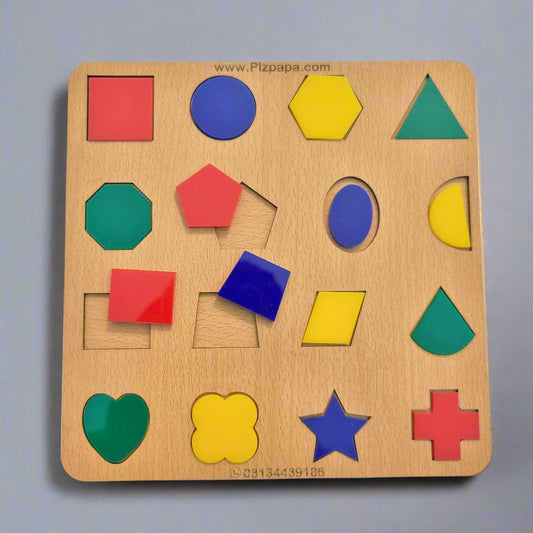 Montessori Geometric Shapes Puzzle Board [WD-932]