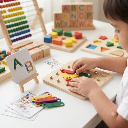 Montessori Mind Creative sticks ABC, Shapes & 123 Learning Toy [MF-103]