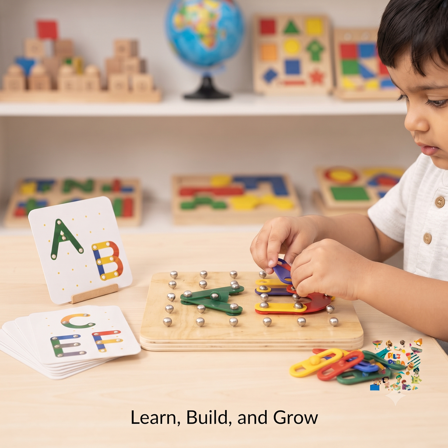 Montessori Mind Creative sticks ABC, Shapes & 123 Learning Toy [MF-103]