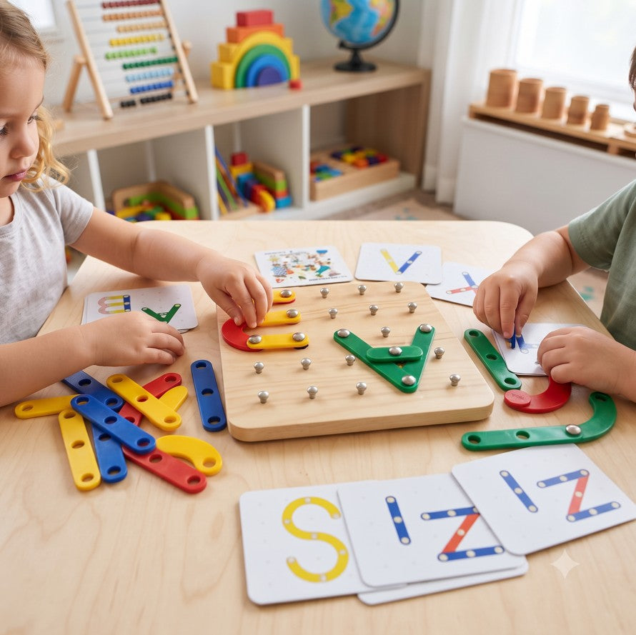 Montessori Mind Creative sticks ABC, Shapes & 123 Learning Toy [MF-103]
