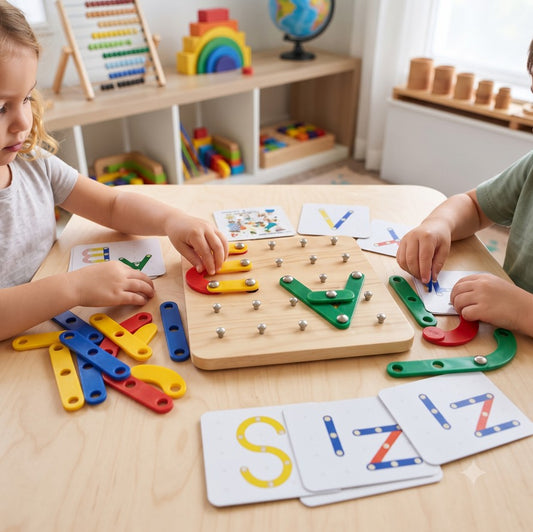 Montessori Mind Creative sticks ABC, Shapes & 123 Learning Toy [MF-103]