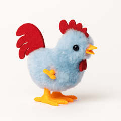 Plush Chicken Toy – Soft & Colourful Stuffed Rooster for Kids [FT-1267]