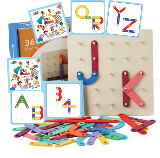 Montessori Mind Creative sticks ABC, Shapes & 123 Learning Toy [MF-103