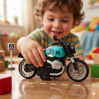 Pull Back Motorcycle Toy With Light [FT-1352]