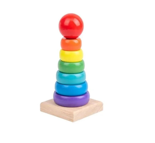 Rainbow Tower Small Wooden Craft Puzzle Games [347]PlzpapaRainbow Tower Small Wooden Craft Puzzle Games [347]