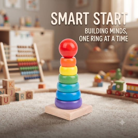 Rainbow Tower Small Wooden Craft Puzzle Games [KT-347]