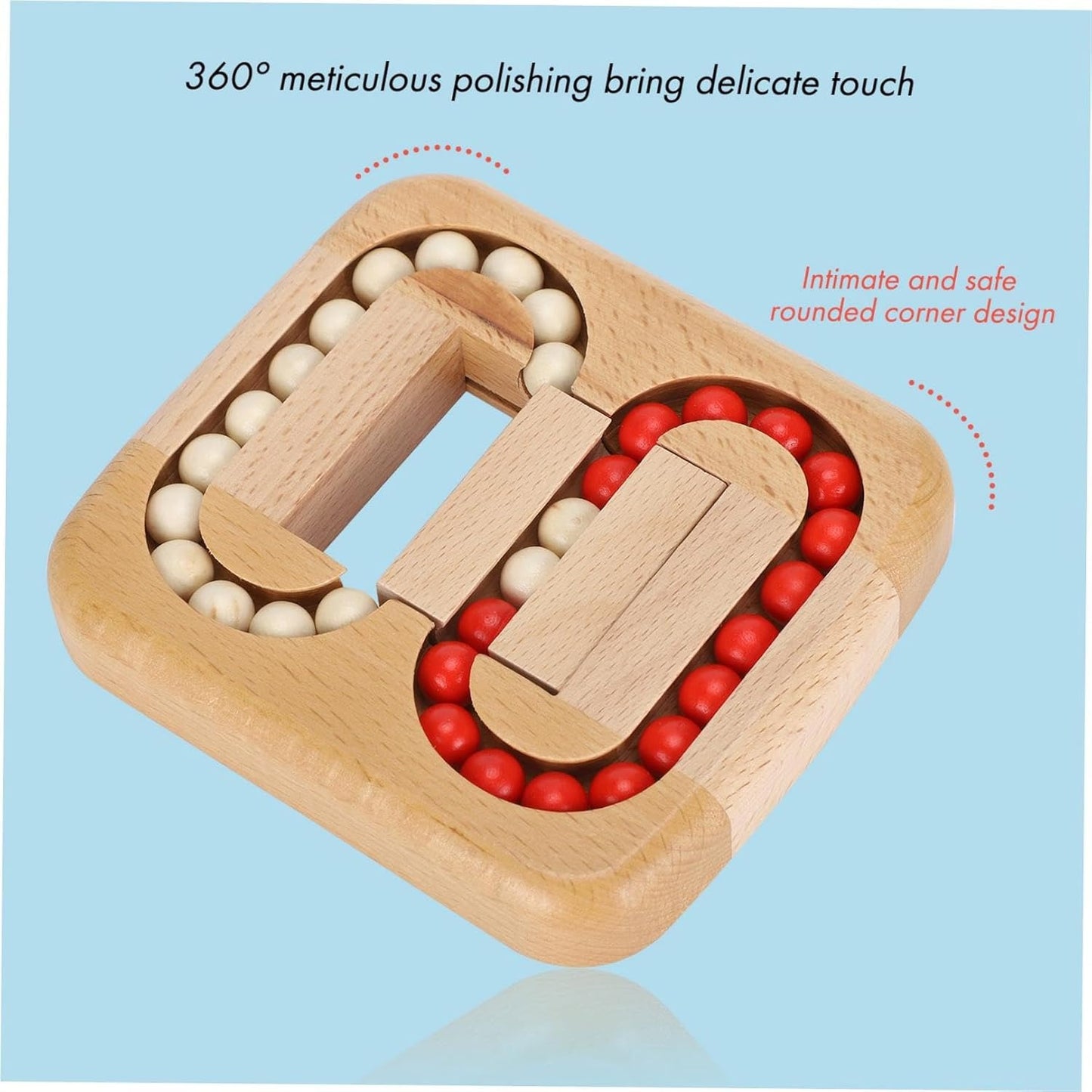 Rotating Magic Bean Fingertip Toy Wood Puzzles [FT-1054]