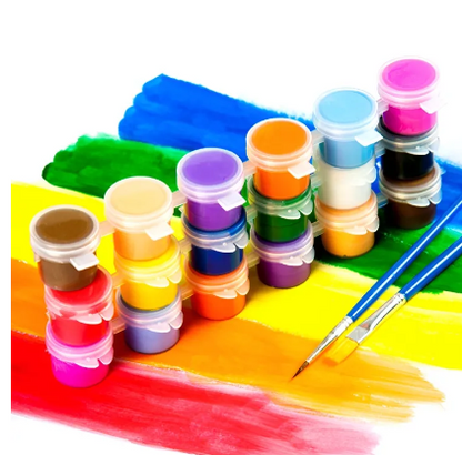 Acrylic Paint Set Waterproof Non Toxic Ceramic DIY Paint with free Brush Kid Painting