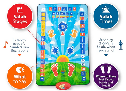 Educational prayer mat for kids