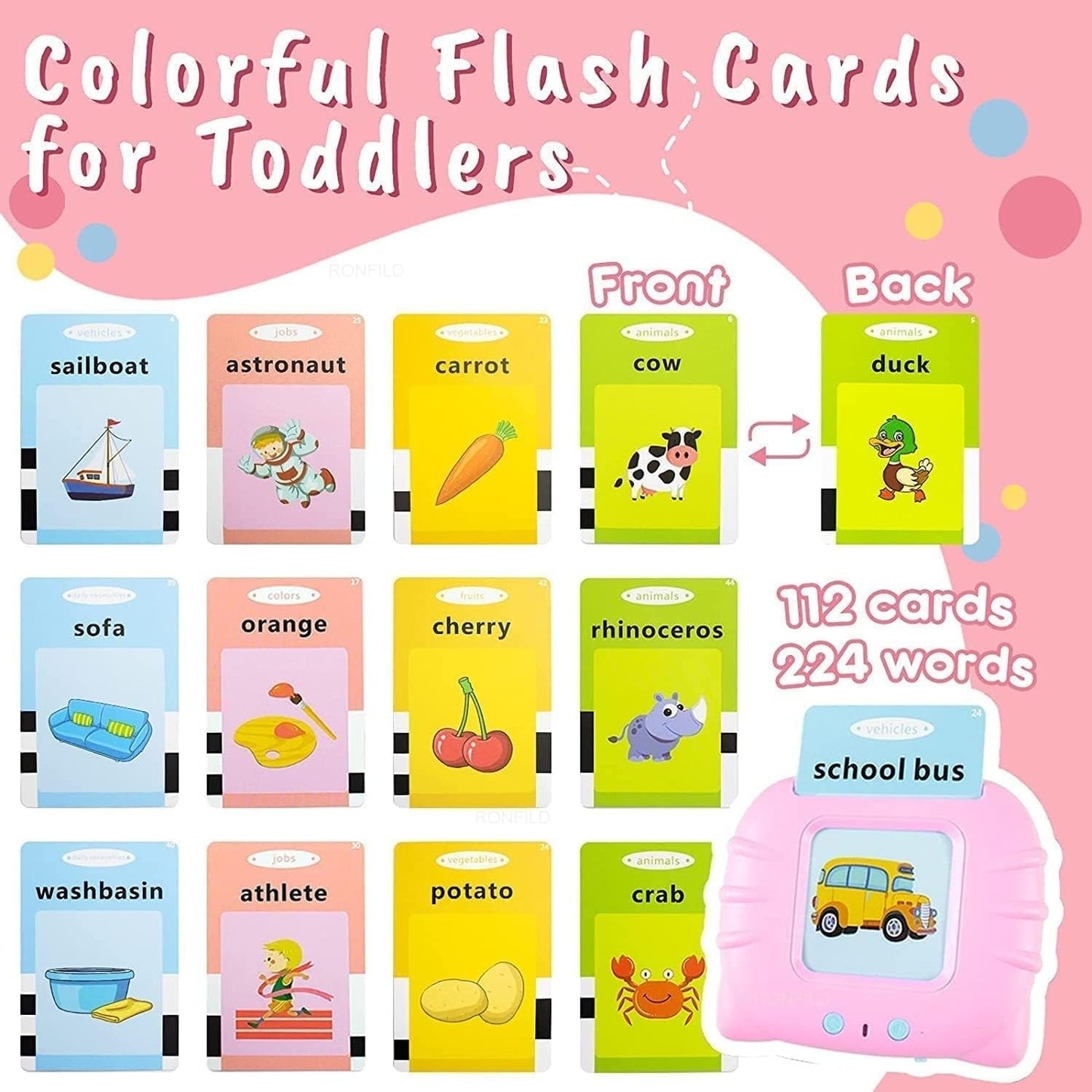 Talking Flash Cards Educational Toy With 200+ Cards [KT-1039]