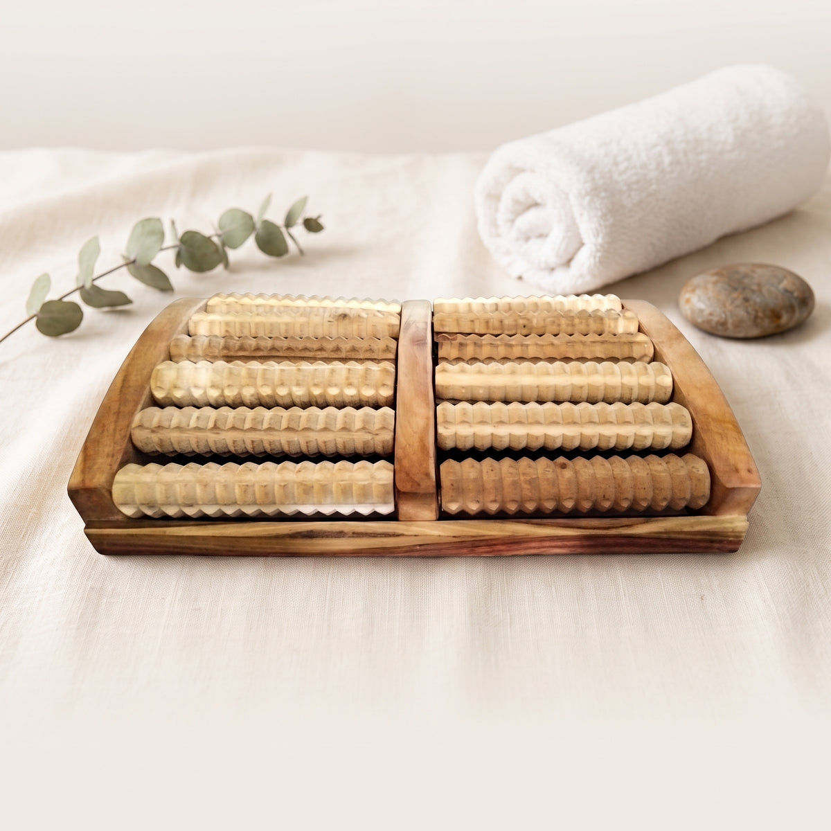 TerraSole Wooden Reflexology Foot Massager -2