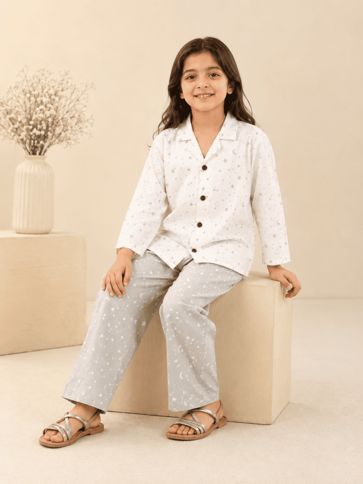 Girls 2Pcs Printed Suit VG164-A