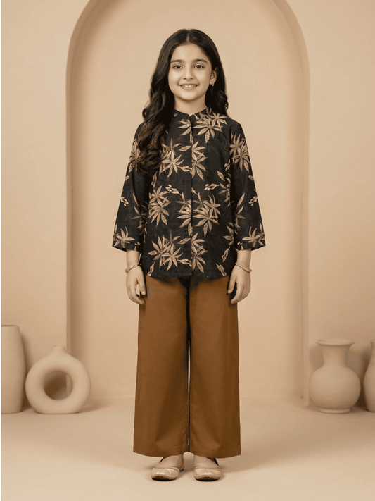 Girls 2Pcs Printed Suit VG132-B