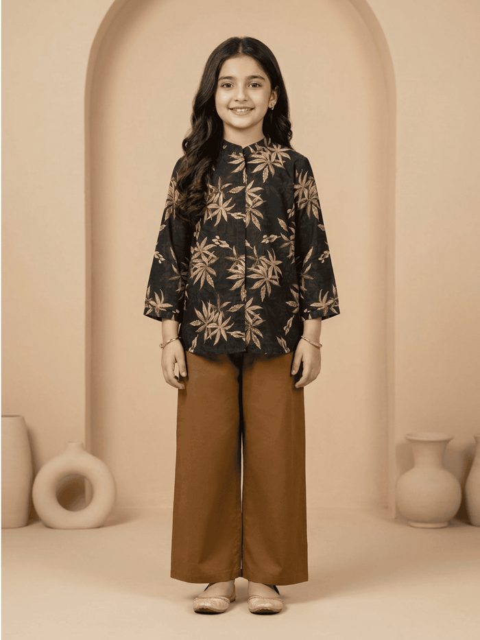 Girls 2Pcs Printed Suit VG132-B