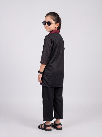 Girls Winter 2Pcs Printed Suit VG233-B