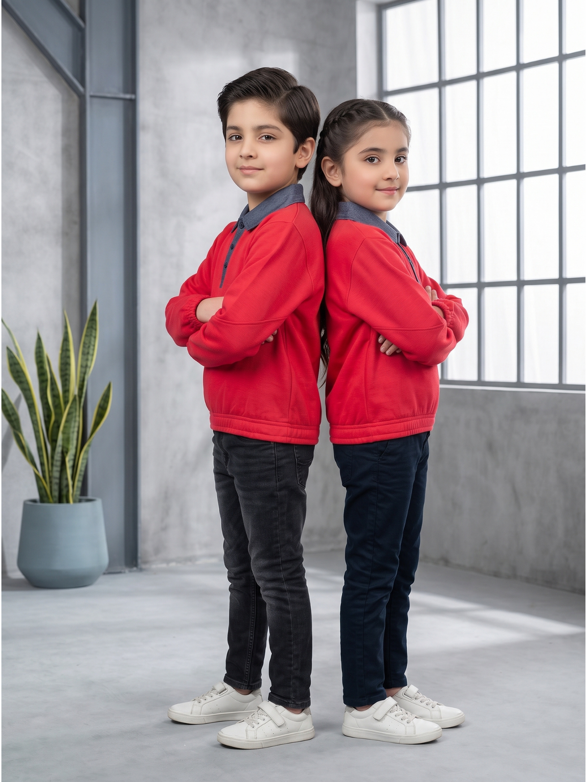 Fleece winter sweatshirt For Boys & Girls VWT64-B