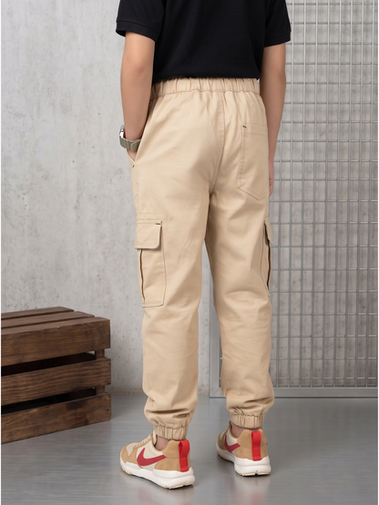 Boys Imported Textured Cargo Trouser VT30-A