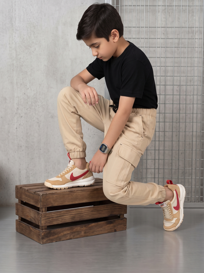 Boys Imported Textured Cargo Trouser VT30-A