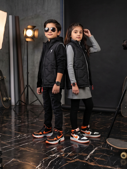 Sleeveless Hooded Gilet For Boys & Girls VJ92-A