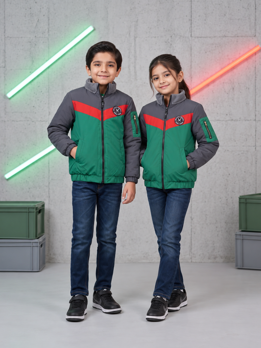 Full Sleeves Puffer Jacket Boys & Girls VJ89-B