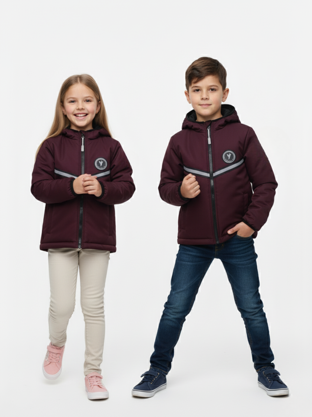 Full Sleeves Hooded Puffer Jacket Boys & Girls VJ79-C