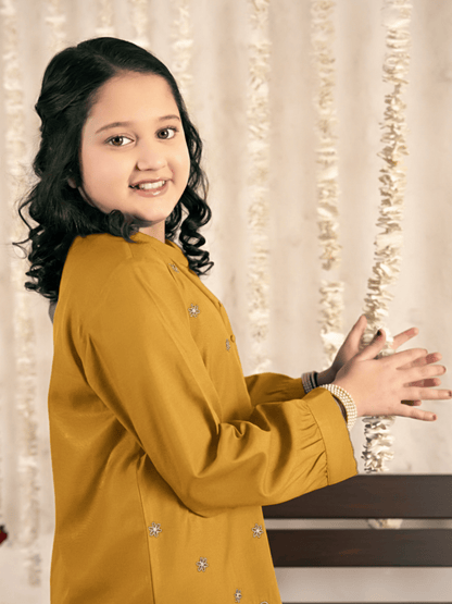 Girls Summer 2Pcs Embroidered Suit VG190-A
