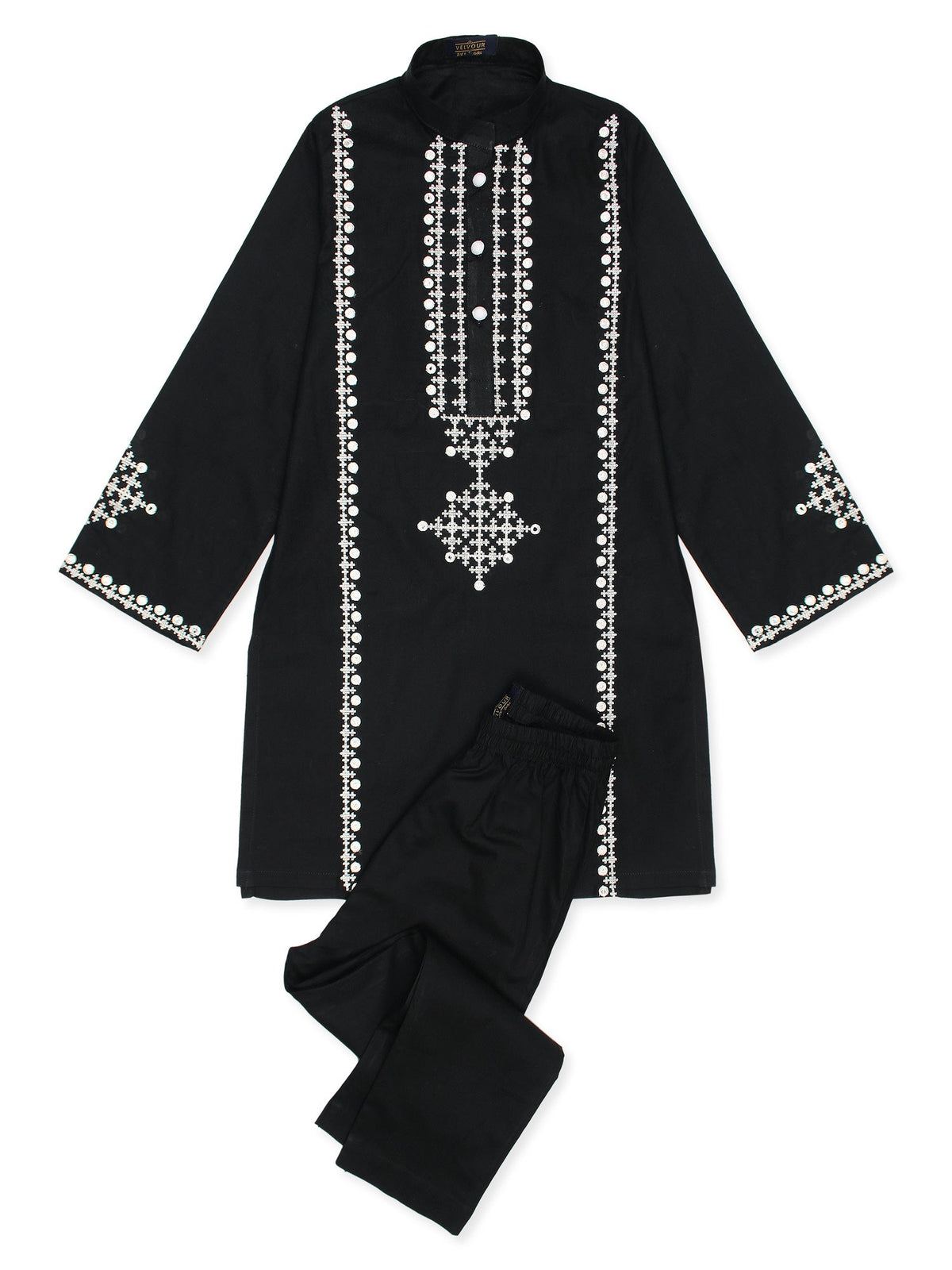 Girls Summer 2Pcs Embroidered Suit VG103-C