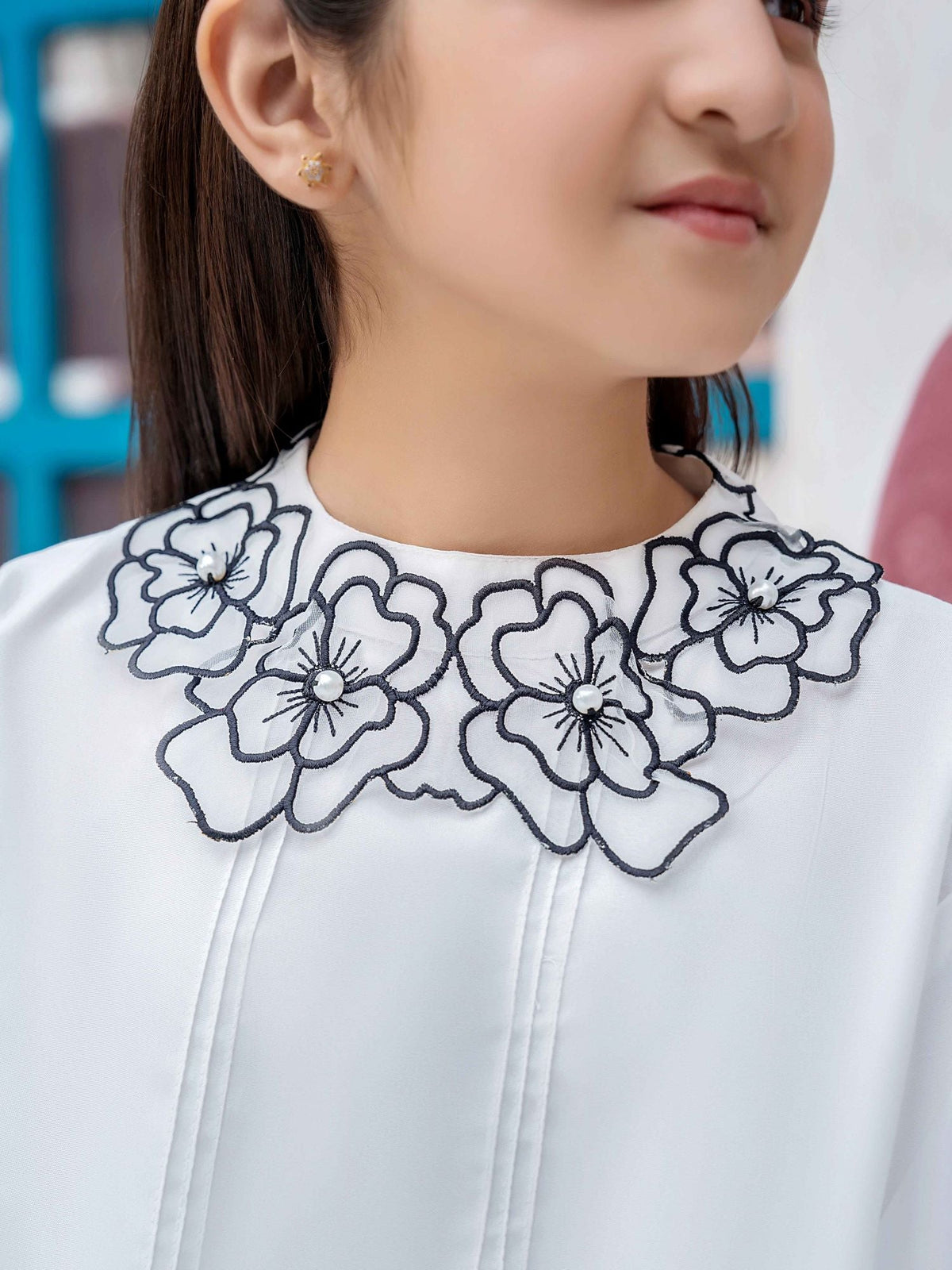Girls Summer 2Pcs Embroidered Suit VG119-A