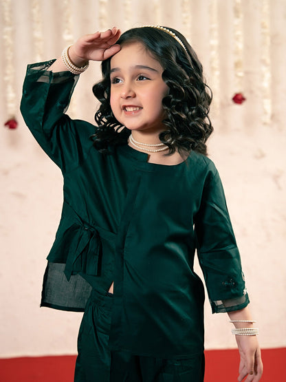 Girls Summer 2Pcs Embroidered Suit VG174-A