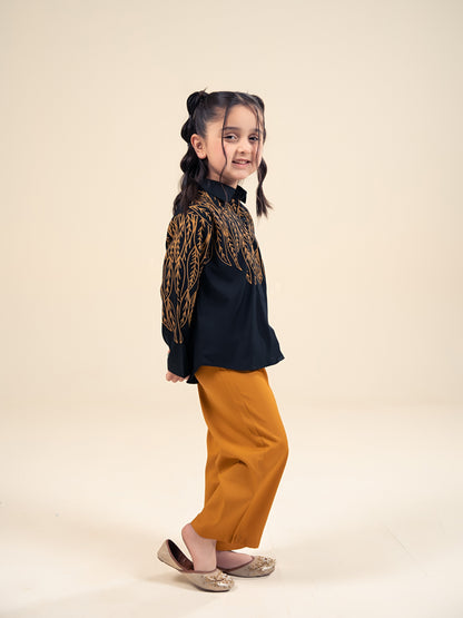 Girls Winter 2Pcs Printed Suit VG177-A