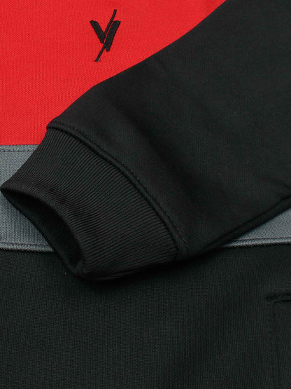 Mock Neck Tracksuit For Boys & Girls, Poly Athletic Fleece #VWT06-A