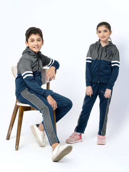Hooded Tracksuit For Boys & Girls, Fleece #VWT08-C