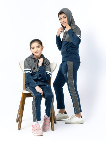 Hooded Tracksuit For Boys & Girls, Fleece #VWT08-C
