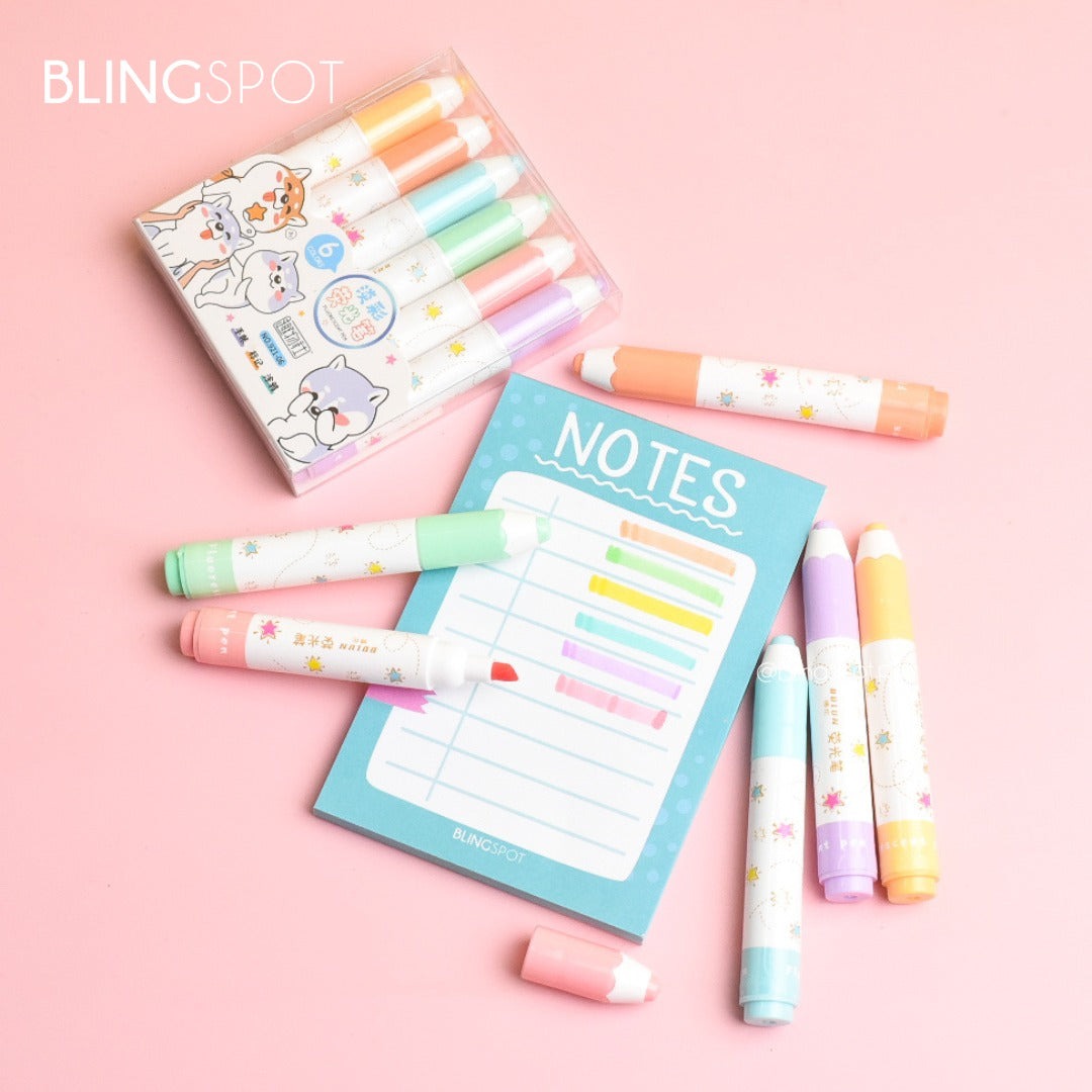 Sanrio Highlighter (pack Of 6) [ST 937]