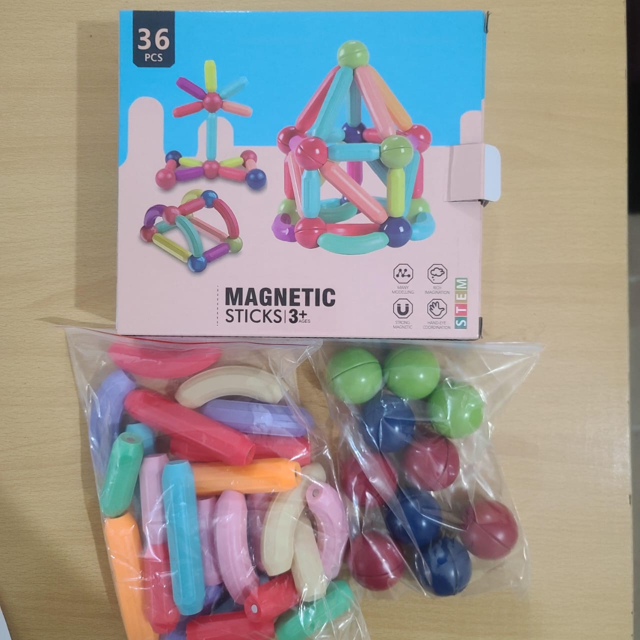 Magnetic sticks 36 pcs [KT-894]