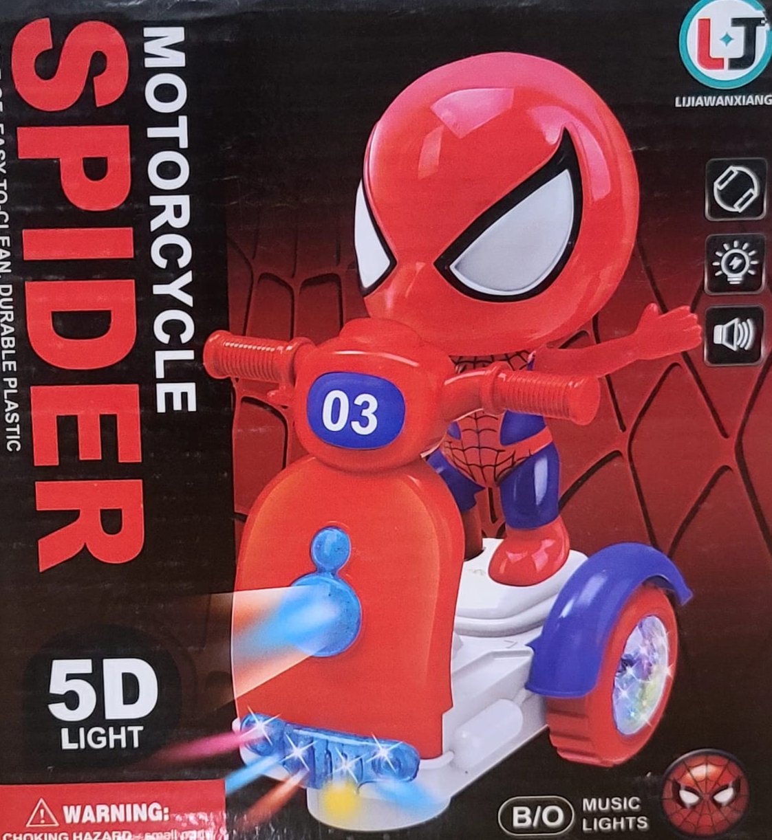 Motorcycle Spiderman Toy