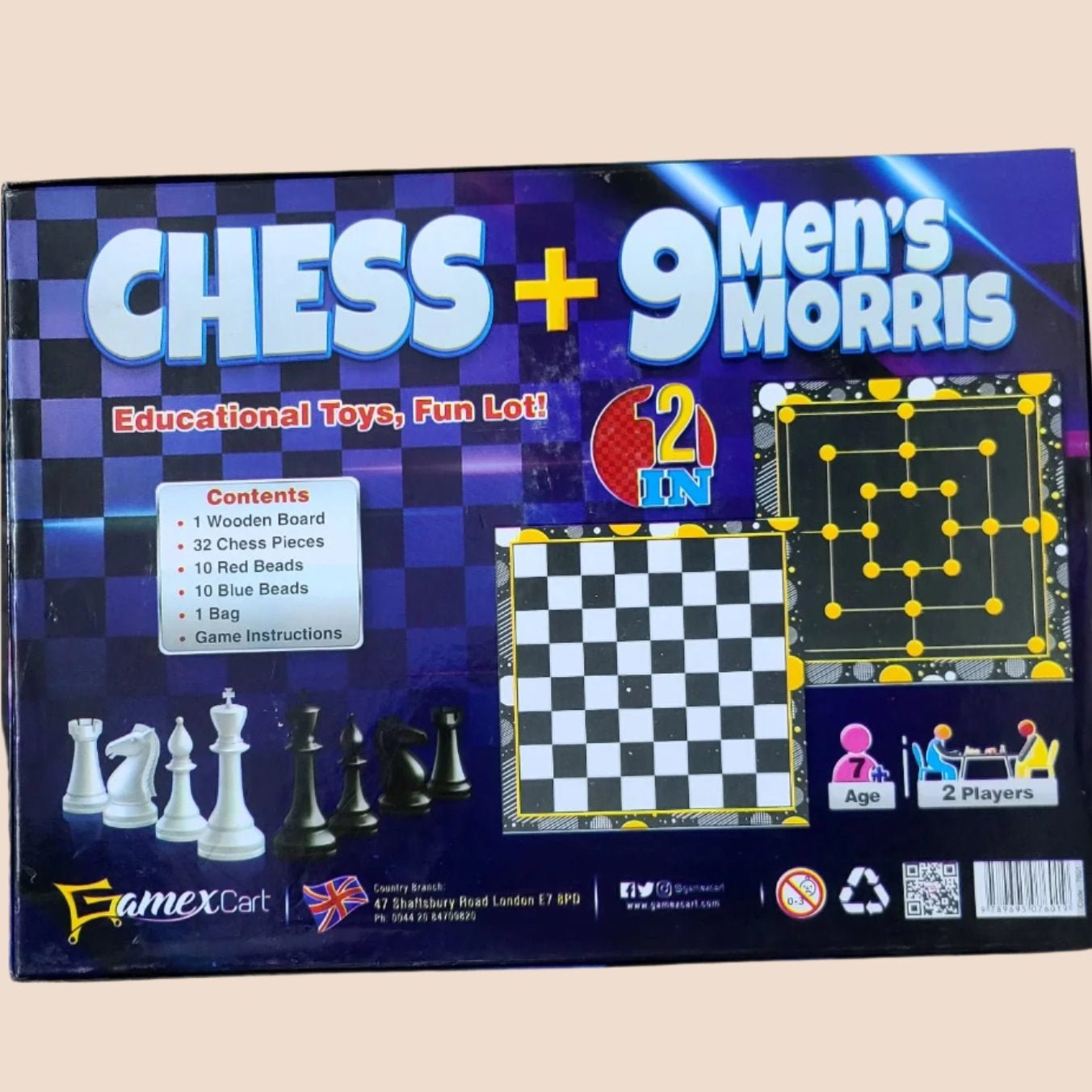 Chess 7 9 men's Morris [2 in 1]