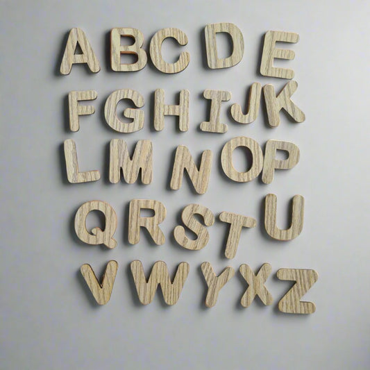 Wooden Alphabet, number, Geometric Shape for kids educational [Pack of 4] [MF-1360]