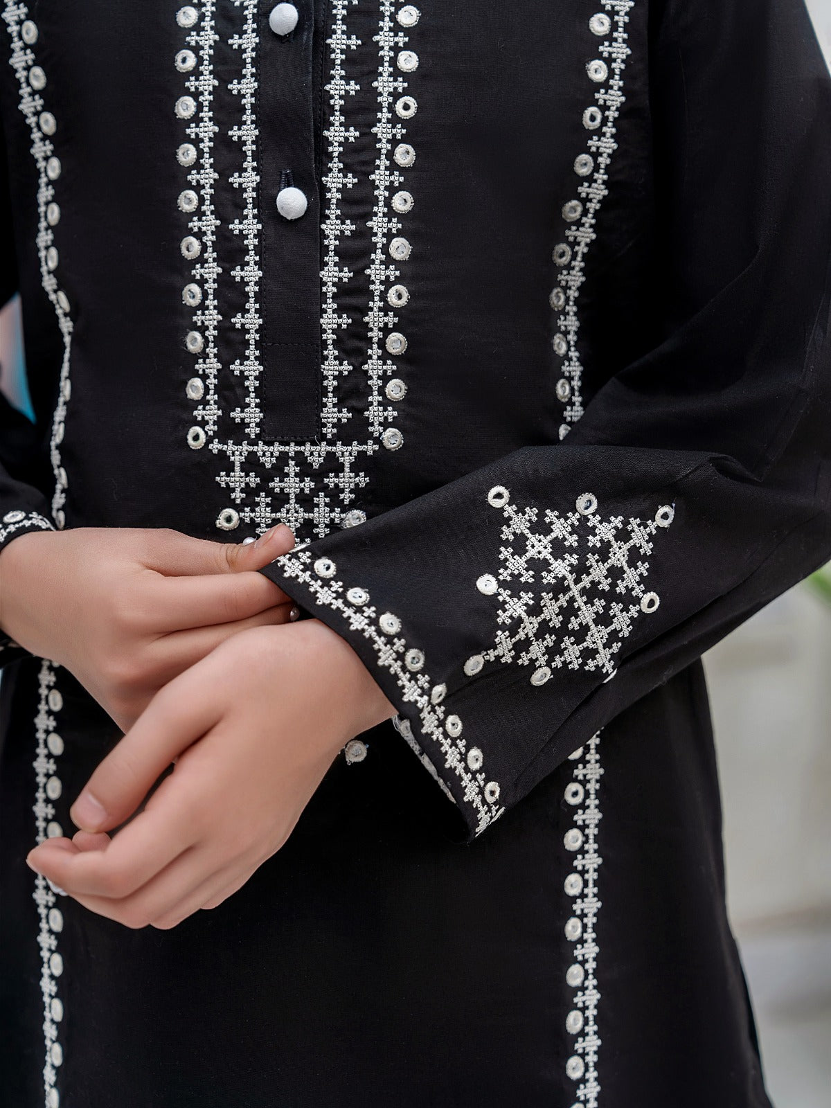 Girls Summer 2Pcs Embroidered Suit VG103-C