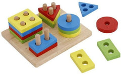 Wooden Children's Geometric Cognitive Learning Education Toy Puzzle [WT-810]
