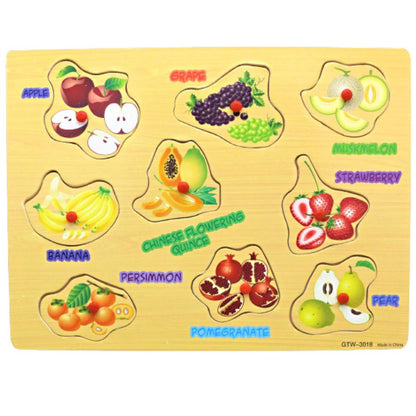 Fruits Wooden Peg Puzzle Board [WT 769]