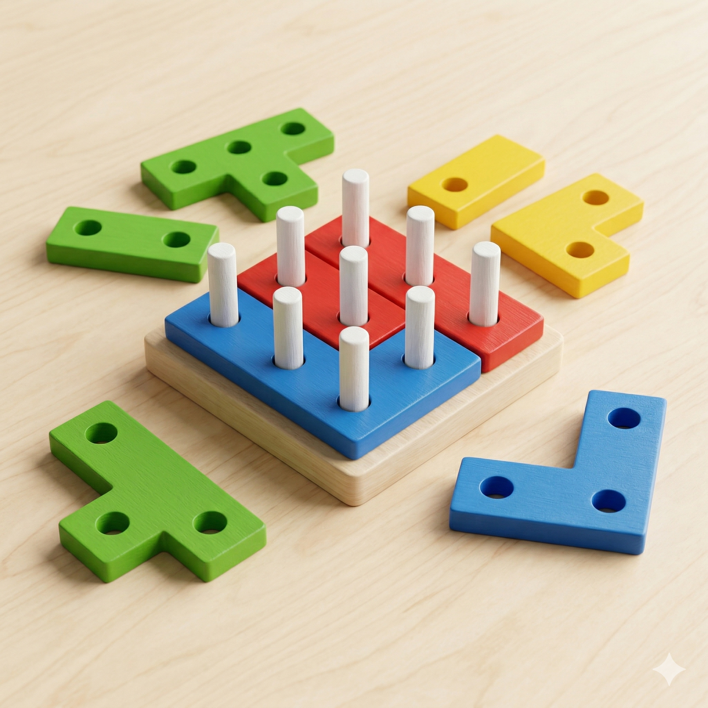 Wooden 3 Column Puzzle [ST-1344]