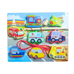 Wooden Transport Puzzle with Rope – Fun & Educational Play for Kids [ST-1212]
