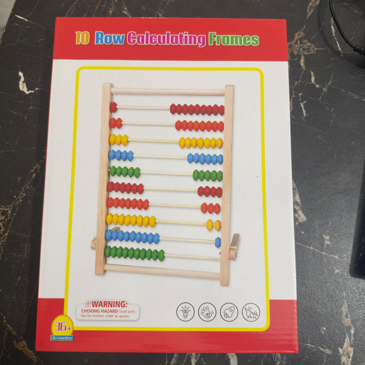 Wooden Colorful Beads Abacus with Stand [6x8 inch and 9x10 inch] [WD-914]