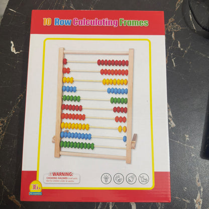 Wooden Colorful Beads Abacus with Stand [6x8 inch and 9x10 inch] [WD-914]